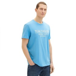 тениска,мъжки,тениски,tom,tailor,logo,print,short,sleeve,t,shirt,blue,(rainy,sky,blue)