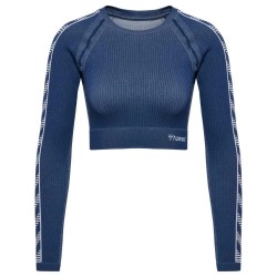 тениска,дамски,тениски,hummel,blaze,seamless,long,sleeve,t,shirt,blue,(insignia,blue)