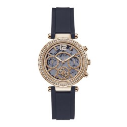 часовник,часовници,guess,solstice,watch,golden,(blue)