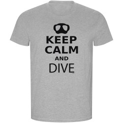 тениска,мъжки,тениски,kruskis,keep,calm,and,dive,eco,short,sleeve,t,shirt,heather,grey,(grey)