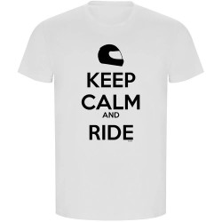 тениска,мъжки,тениски,kruskis,keep,calm,and,ride,eco,short,sleeve,t,shirt,white
