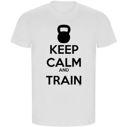 тениска,мъжки,тениски,kruskis,keep,calm,and,train,eco,short,sleeve,t,shirt,white