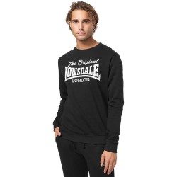 блуза,мъжки,пуловери,lonsdale,burghead,sweatshirt,black,white,(black)