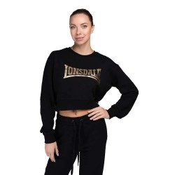 блуза,дамски,блузи,lonsdale,culbokie,cropped,sweatshirt,black,(black)
