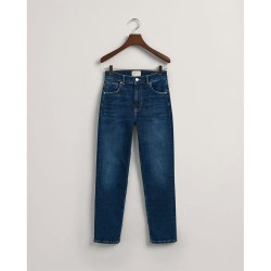 дънки,дамски,панталони,gant,cropped,slim,fit,jeans,blue