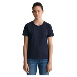 тениска,дамски,тениски,gant,reg,tonal,shield,short,sleeve,t,shirt,blue,(evening,blue)