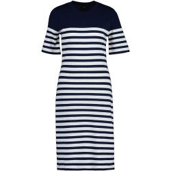 рокля,дамски,поли,и,рокли,gant,striped,short,sleeve,dress,blue
