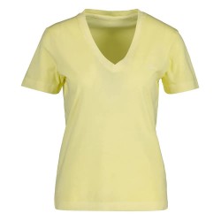 тениска,дамски,тениски,gant,sunfaded,short,sleeve,v,neck,t,shirt,lemonade,yellow,(yellow)