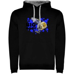 суичър,мъжки,пуловери,kruskis,big,game,two,colour,hoodie,black,grey,(black)