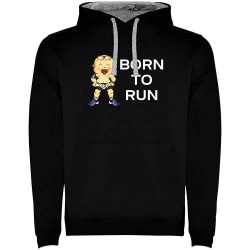 суичър,мъжки,пуловери,kruskis,born,to,run,two,colour,hoodie,black,grey,(black)