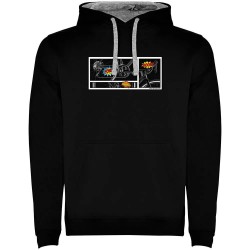 суичър,мъжки,пуловери,kruskis,comic,two,colour,hoodie,black,grey,(black)