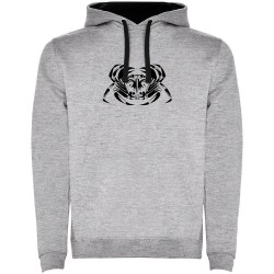 суичър,мъжки,пуловери,kruskis,crab,tribal,two,colour,hoodie,heather,grey,black,(grey)