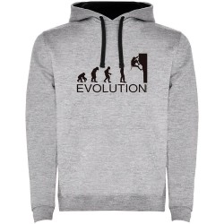 суичър,мъжки,пуловери,kruskis,evolution,climbing,two,colour,hoodie,heather,grey,black,(grey)