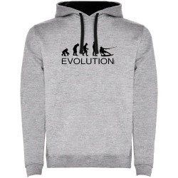 суичър,мъжки,пуловери,kruskis,evolution,wake,board,two,colour,hoodie,heather,grey,black,(grey)