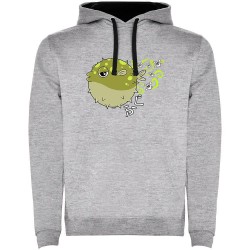 суичър,мъжки,пуловери,kruskis,fugu,two,colour,hoodie,heather,grey,black,(grey)
