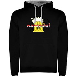 суичър,мъжки,пуловери,kruskis,narcosis,two,colour,hoodie,black,grey,(black)