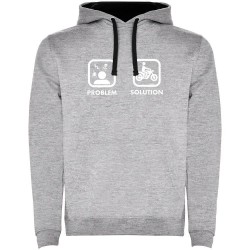 суичър,мъжки,пуловери,kruskis,problem,solution,ride,two,colour,hoodie,heather,grey,black,(grey)