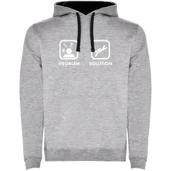 суичър,мъжки,пуловери,kruskis,problem,solution,two,colour,hoodie,heather,grey,black,(grey)