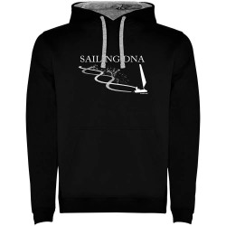 суичър,мъжки,пуловери,kruskis,sailing,dna,two,colour,hoodie,black,grey,(black)