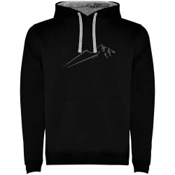 суичър,мъжки,пуловери,kruskis,shadow,mountain,two,colour,hoodie,black,grey,(black)