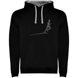 суичър,мъжки,пуловери,kruskis,shadow,run,two,colour,hoodie,black,grey,(black)