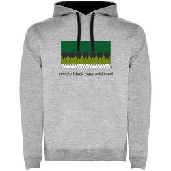 суичър,мъжки,пуловери,kruskis,simply,black,bass,addicted,two,colour,hoodie,heather,grey,black,(grey)