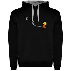 суичър,мъжки,пуловери,kruskis,snowboard,track,two,colour,hoodie,black,grey,(black)
