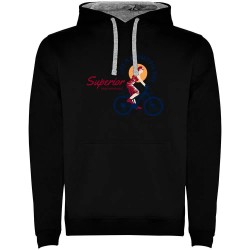 суичър,мъжки,пуловери,kruskis,superior,performance,two,colour,hoodie,black,grey,(black)