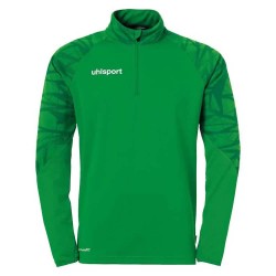 Блуза Uhlsport Goal 25 half zip sweatshirt - Green (Green / Lagoon) блуза,детски,блузи,uhlsport,goal,25,half,zip,sweatshirt,green,(green,lagoon)