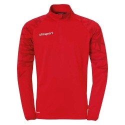 Блуза Uhlsport Goal 25 half zip sweatshirt - Red (Red / White) блуза,детски,блузи,uhlsport,goal,25,half,zip,sweatshirt,red,(red,white)