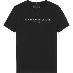 тениска,детски,тениски,tommy,hilfiger,essential,short,sleeve,t,shirt,black