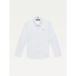 риза,с,дълъг,ръкав,детски,ризи,tommy,hilfiger,solid,long,sleeve,shirt,white,(white)