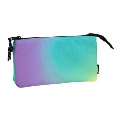канцеларски,принадлежности,milan,5,pocket,sunset,pencil,case,green,(green,purple)