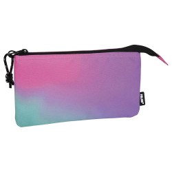 канцеларски,принадлежности,milan,5,pocket,sunset,pencil,case,pink