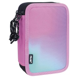 канцеларски,принадлежности,milan,filled,triple,decker,sunset,pencil,case,pink
