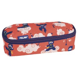 канцеларски,принадлежности,milan,oval,ninjutsu,special,series,pencil,case,red,(red)