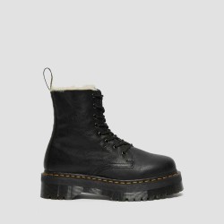 обувки,мъжки,боти,dr,martens,jadon,faux,fur,lined,platform,boots,black
