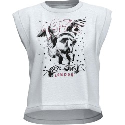 тениска,дамски,тениски,pepe,jeans,bianca,sleeveless,t,shirt,white