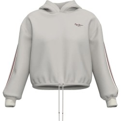 суичър,дамски,блузи,pepe,jeans,bibi,hoodie,white