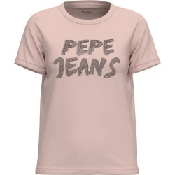 тениска,дамски,тениски,pepe,jeans,bria,short,sleeve,t,shirt,beige,(ash,rose)