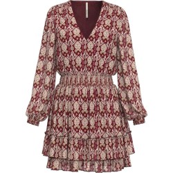 рокля,дамски,поли,и,рокли,pepe,jeans,gala,long,sleeve,short,dress,red