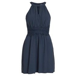 рокля,дамски,поли,и,рокли,vila,milina,halter,sleeveless,short,dress,blue,(total,eclipse,detail,elastic)