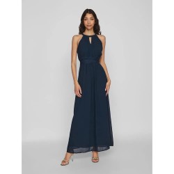 рокля,дамски,поли,и,рокли,vila,milina,halter,sleeveless,midi,dress,blue