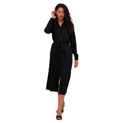 рокля,дамски,поли,и,рокли,vila,morose,long,sleeve,dress,black