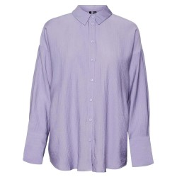 риза,с,дълъг,ръкав,дамски,блузи,дамски,ризи,vero,moda,magda,long,sleeve,shirt,blue,iris,(purple)