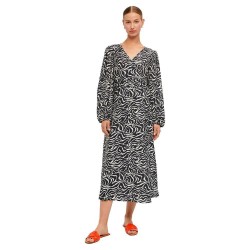 рокля,дамски,поли,и,рокли,object,leonora,long,sleeve,midi,dress,black,(black,aop,sandshell,animal)