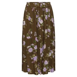 пола,дамски,поли,и,рокли,pieces,nya,high,waist,midi,skirt,green,(dark,olive,aop,big,flower)