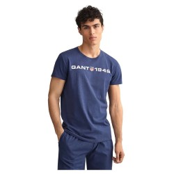 тениска,мъжки,тениски,gant,902239008,short,sleeve,t,shirt,blue,(blue)
