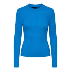 блуза,дамски,пуловери,дамски,плетени,дрехи,pieces,crista,sweater,french,blue,(blue)