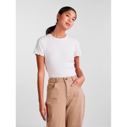 тениска,дамски,тениски,pieces,nicca,short,sleeve,t,shirt,bright,white,(beige)